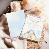 ELKE LEEFTIJD Bunny Pink Waterverf Wildflower Verj Kaart