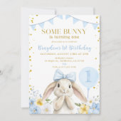 ELKE LEEFTIJD Bunny Pink Waterverf Wildflower Verj Kaart (Voorkant)