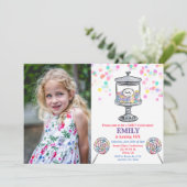 ELKE LEEFTIJD - Candy Jar Zoete Verjaardagsuitnodi Kaart (Staand voorkant)