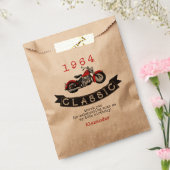 Elke Leeftijd  Classic Motorfiets Verjaardag Bedankzakje (Gezegeld)