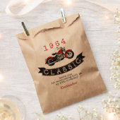 Elke Leeftijd  Classic Motorfiets Verjaardag Bedankzakje (Geknipt)