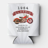 Elke Leeftijd  Classic Motorfiets Verjaardag Blikjeskoeler (Voorkant)