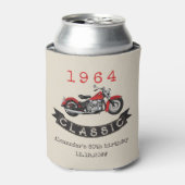 Elke Leeftijd  Classic Motorfiets Verjaardag Blikjeskoeler (Blikje Voorkant)