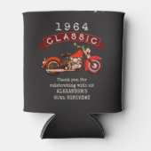 Elke Leeftijd  Classic Motorfiets Verjaardag Blikjeskoeler (Voorkant)