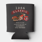 Elke Leeftijd  Classic Motorfiets Verjaardag Blikjeskoeler (Achterkant)