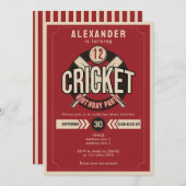 Elke leeftijd Cricket Ball Game Match Verjaardagsf Kaart (Voorkant / Achterkant)