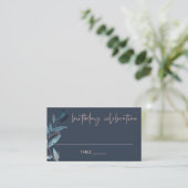 ELKE LEEFTIJD DIE BLAUW FOLIAGE WREATH BIRTHDAY PI PLAATSKAARTJE (Staand voorkant)