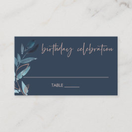 ELKE LEEFTIJD DIE BLAUW FOLIAGE WREATH BIRTHDAY PI PLAATSKAARTJE