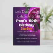 Elke leeftijd - Disco Birthday Party Kaart (Staand voorkant)