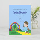 ELKE LEEFTIJD Dorothy van Oz VERJAARDAGSFEESTuitno Kaart (Staand voorkant)