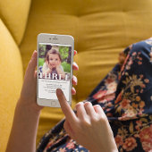 Elke leeftijd Eenvoudige foto Verjaardagsfeest Kaart