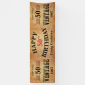  elke leeftijd en jaarontwerp spandoek (Verticaal)