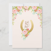 ELKE LEEFTIJD/EVENEMENT - Paard Bloemen Uitnodigin Kaart (Achterkant)