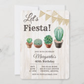 ELKE LEEFTIJD - Fiesta Cactus Birthday Uitnodiging (Voorkant)