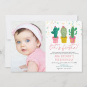 ELKE LEEFTIJD - Fiesta Cactus Birthday Uitnodiging (Voorkant)