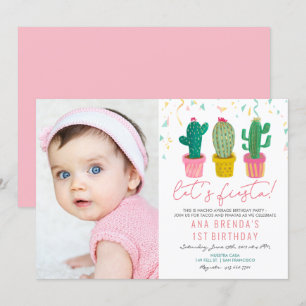 ELKE LEEFTIJD - Fiesta Cactus Birthday Uitnodiging