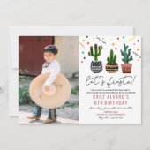 ELKE LEEFTIJD - Fiesta Cactus Verjaardagsuitnodigi Kaart (Voorkant)