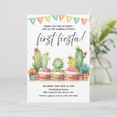 Elke leeftijd Fiesta Verjaardag uitnodiging (Staand voorkant)