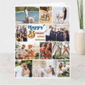 Elke Leeftijd Foto Collage 12 Afbeelding Big Birth Kaart (Voorkant)