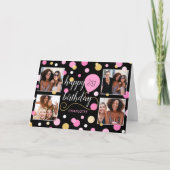 Elke Leeftijd Gelukkige Verjaardag Custom Photo Pi Kaart (Voorkant)