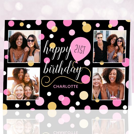 Elke Leeftijd Gelukkige Verjaardag Custom Photo Pi Kaart