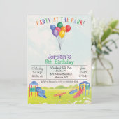 ELKE LEEFTIJD / GESLACHT Park Speeltuin Uitnodigin Kaart