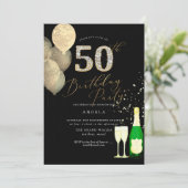 Elke leeftijd, goudballonnen Diamond Kaart (Staand voorkant)