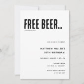 Elke Leeftijd Grappig Volwassen Verjaardag Uitnodi Kaart (Voorkant)