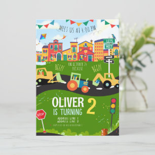 Elke leeftijd, groene tractor verjaardag kaart