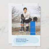 Elke leeftijd ijshockey All Star Winger Verjaardag Kaart (Achterkant)