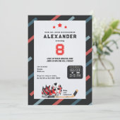 Elke leeftijd ijshockey schaatsen All Star Verjaar Kaart (Staand voorkant)