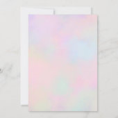 Elke leeftijd in mijn verjaardagstijd meisje verja kaart (Achterkant)