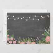 Elke leeftijd Krijt 18e Verjaardag Party Bloemen B Kaart (Achterkant)