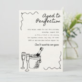 Elke leeftijd, leeftijd tot in de perfectie verjaa kaart (Staand voorkant)