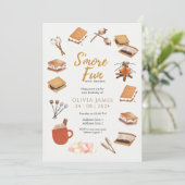 Elke leeftijd leuk vrienden kamperen verjaardag kaart (Staand voorkant)