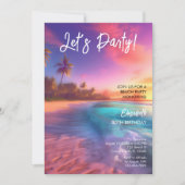 Elke Leeftijd Levendig Strand Zonsondergang Verjaa Kaart (Voorkant)