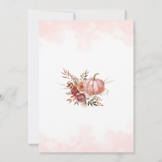 ELKE LEEFTIJD Little Pumpkin Bourgondië Roos Verja Kaart (Achterkant)