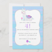 Elke leeftijd Llama-kinderen op zaterdag uitnodigi Kaart (Voorkant)