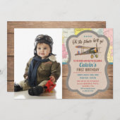 ELKE LEEFTIJD -  Luchtfoto verjaardagsuitnodiging Kaart (Voorkant / Achterkant)