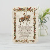 ELKE LEEFTIJD - Medieval Renaissance Birthday Invi Kaart (Staand voorkant)