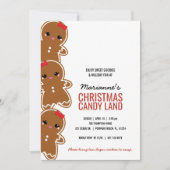 ELKE LEEFTIJD meisje KERST GINGERBREAD candyland f Kaart (Voorkant)