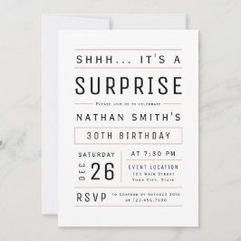 Elke leeftijd Moderne Eenvoudige Typografie Verras Kaart