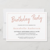 Elke leeftijd Moderne roze roze roze goudvlek Kaart (Voorkant)