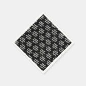 Elke leeftijd & naam gepersonaliseerde gelukkige v servet (Hoek)