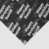 Elke leeftijd & naam gepersonaliseerde gelukkige v tissuepapier (Detail)