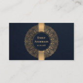 ELKE LEEFTIJD NAVY GOLD  MANDALA 50E BIRTHDAY PLAATSKAARTJE (Achterkant)