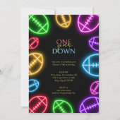 Elke leeftijd neon football jongen verjaardag kaart (Voorkant)