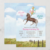 ELKE LEEFTIJD - Paardenballon - uitnodiging (Voorkant / Achterkant)