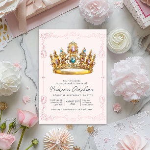 ELKE LEEFTIJD - Princess Crown Sprookjes Verjaarda Kaart