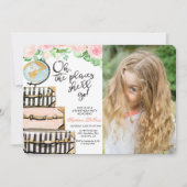 ELKE LEEFTIJD - Reis Koffer Verjaardagsuitnodiging Kaart (Voorkant)